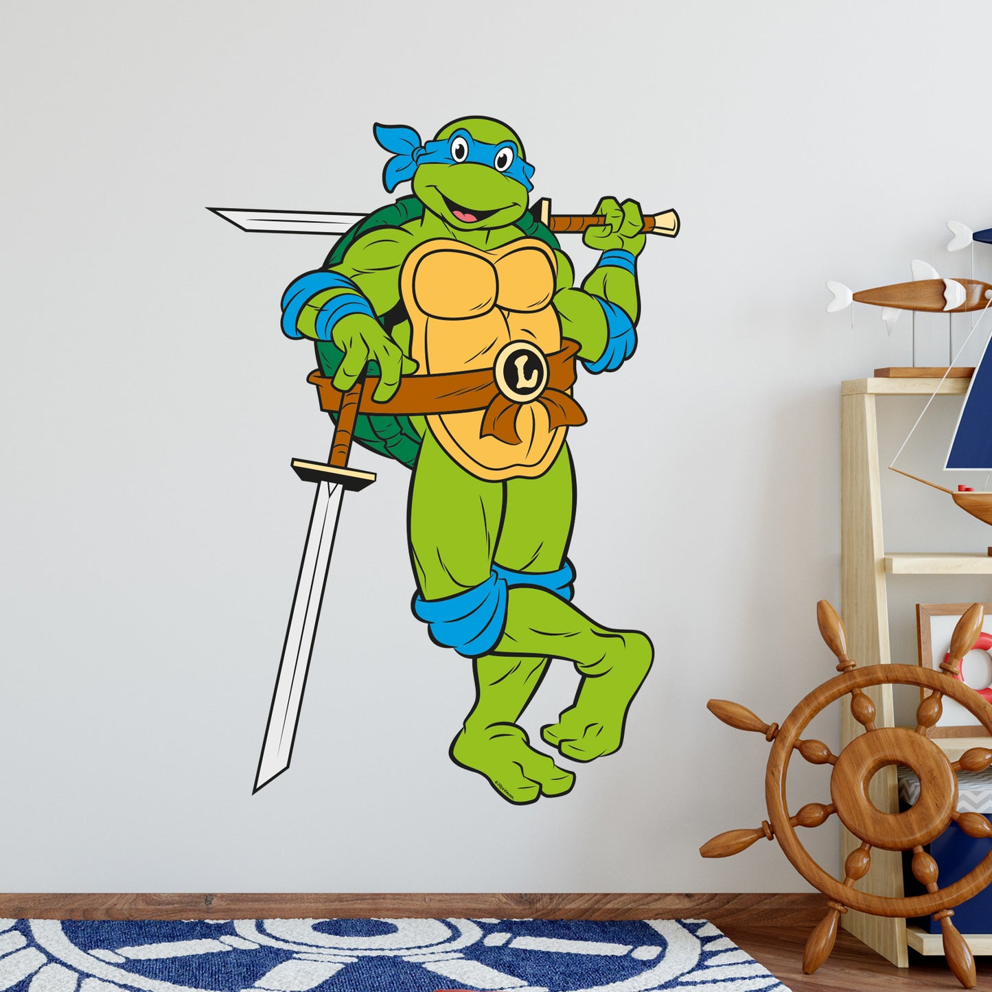 Teenage Mutant Ninja Turtles Wall Sticker - Leo Character Decal TMNT Art