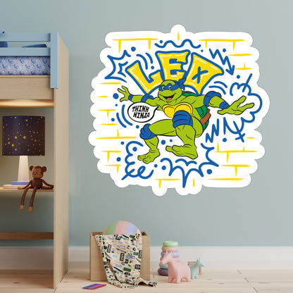 Teenage Mutant Ninja Turtles Wall Sticker - Leo Graffiti Decal TMNT Art