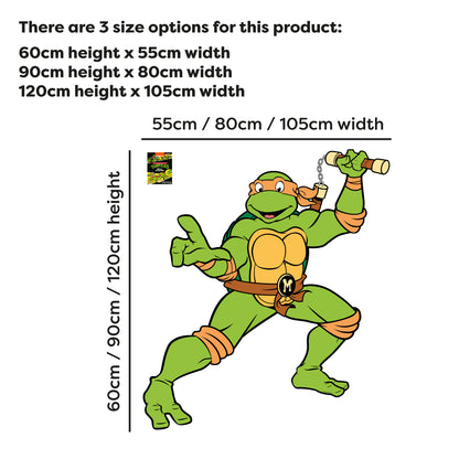 Teenage Mutant Ninja Turtles Wall Sticker - Mikey Character Decal TMNT Art