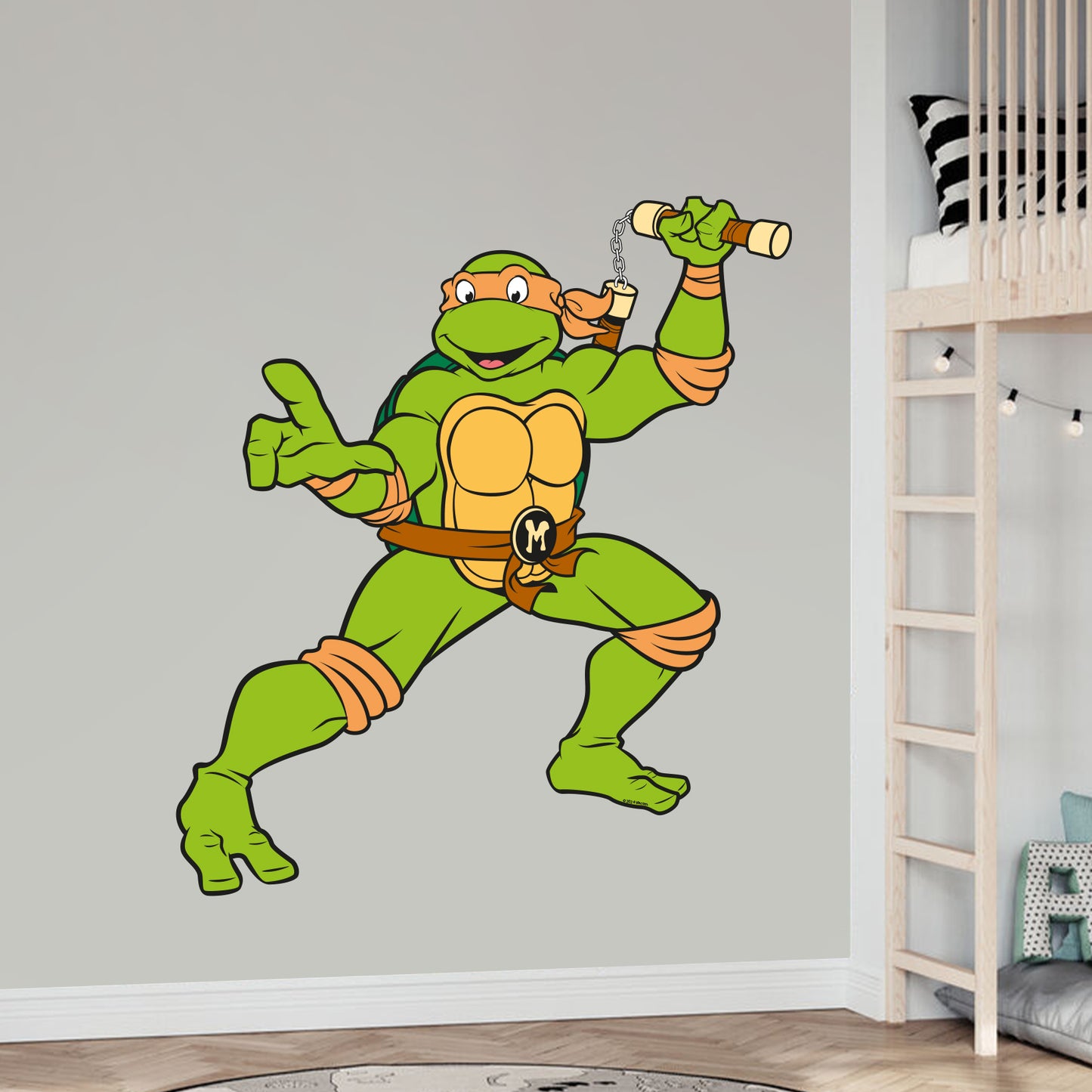 Teenage Mutant Ninja Turtles Wall Sticker - Mikey Character Decal TMNT Art