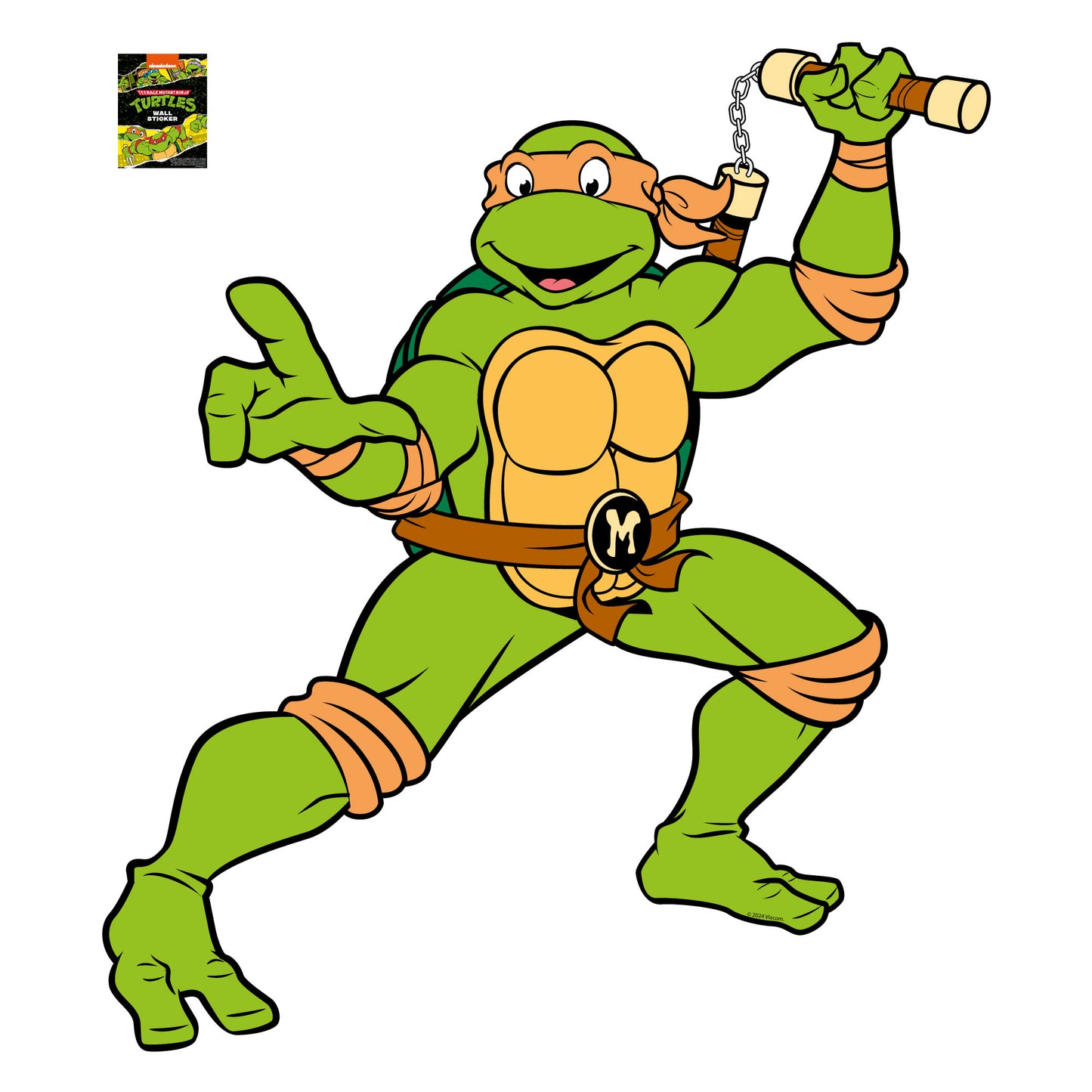 Teenage Mutant Ninja Turtles Wall Sticker - Mikey Character Decal TMNT Art