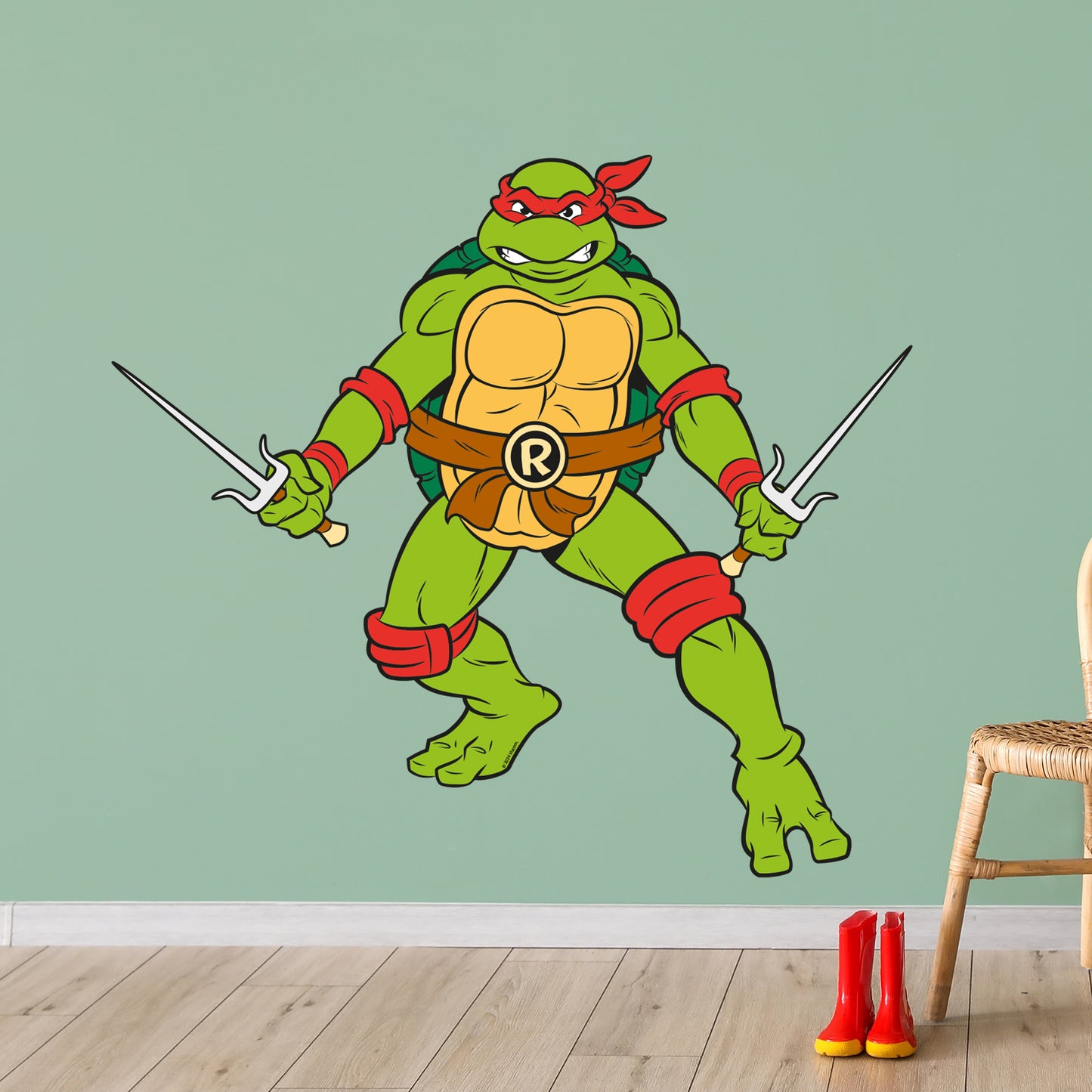 Teenage Mutant Ninja Turtles Wall Sticker - Raph Character Decal TMNT Art