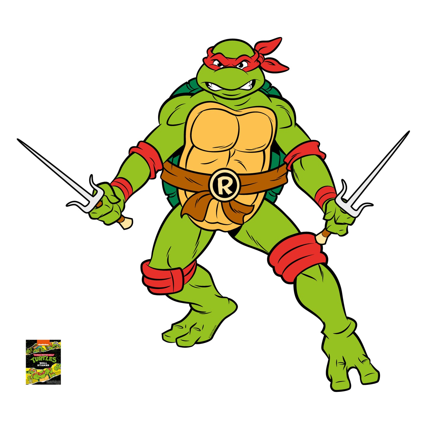 Teenage Mutant Ninja Turtles Wall Sticker - Raph Character Decal TMNT Art