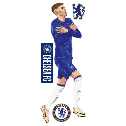 Chelsea Football Club - Cole Palmer 24-25 Illustration Wall Sticker