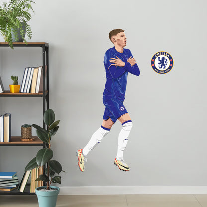 Chelsea Football Club - Cole Palmer 24-25 Illustration Wall Sticker