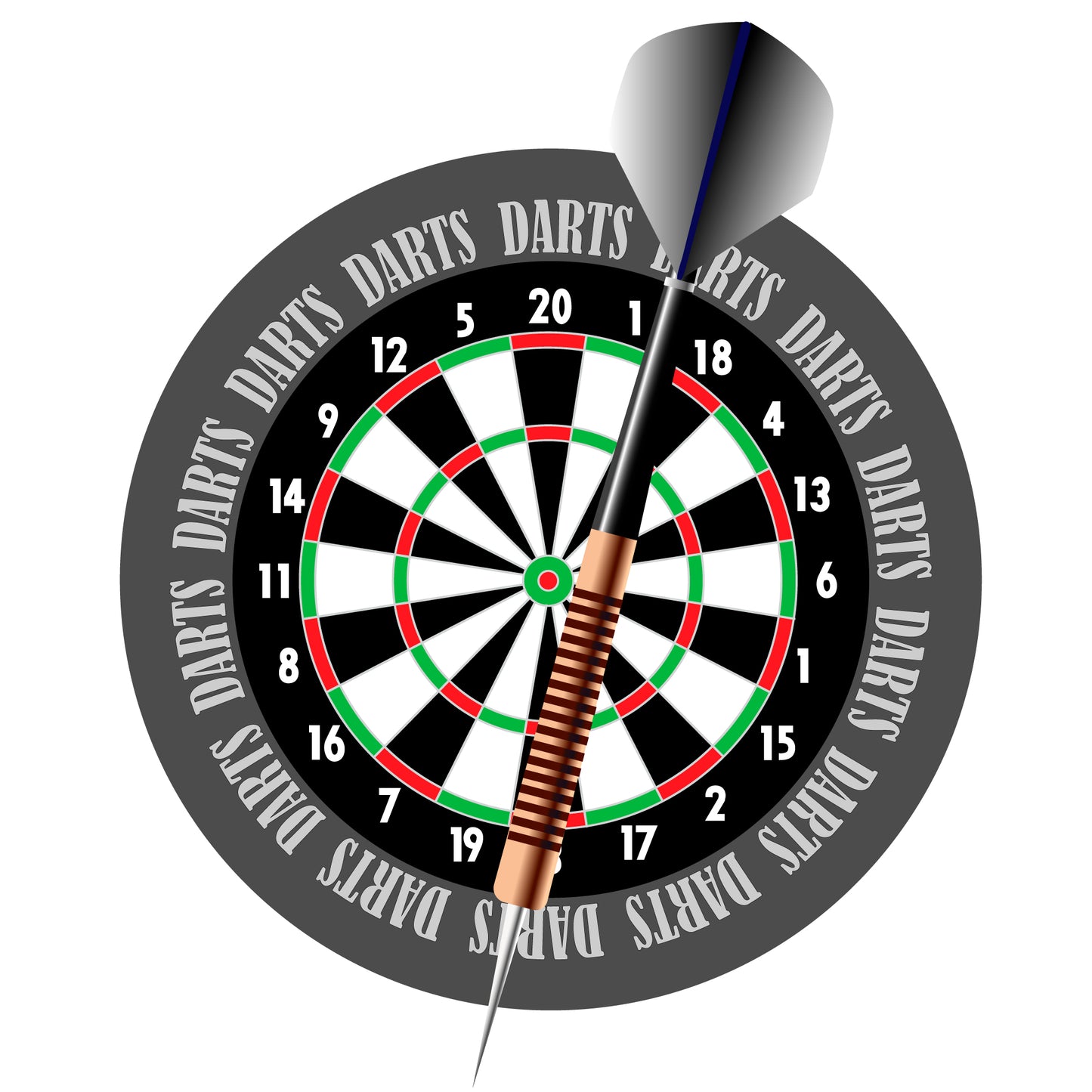 Darts Wall Sticker - DARTS Decal Wall Art