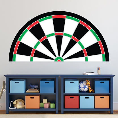 Darts Wall Sticker - Half Dart Board Decal Wall Art