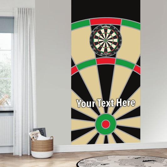 Darts Wall Sticker - Classic Board with Personalised Text Wall Art