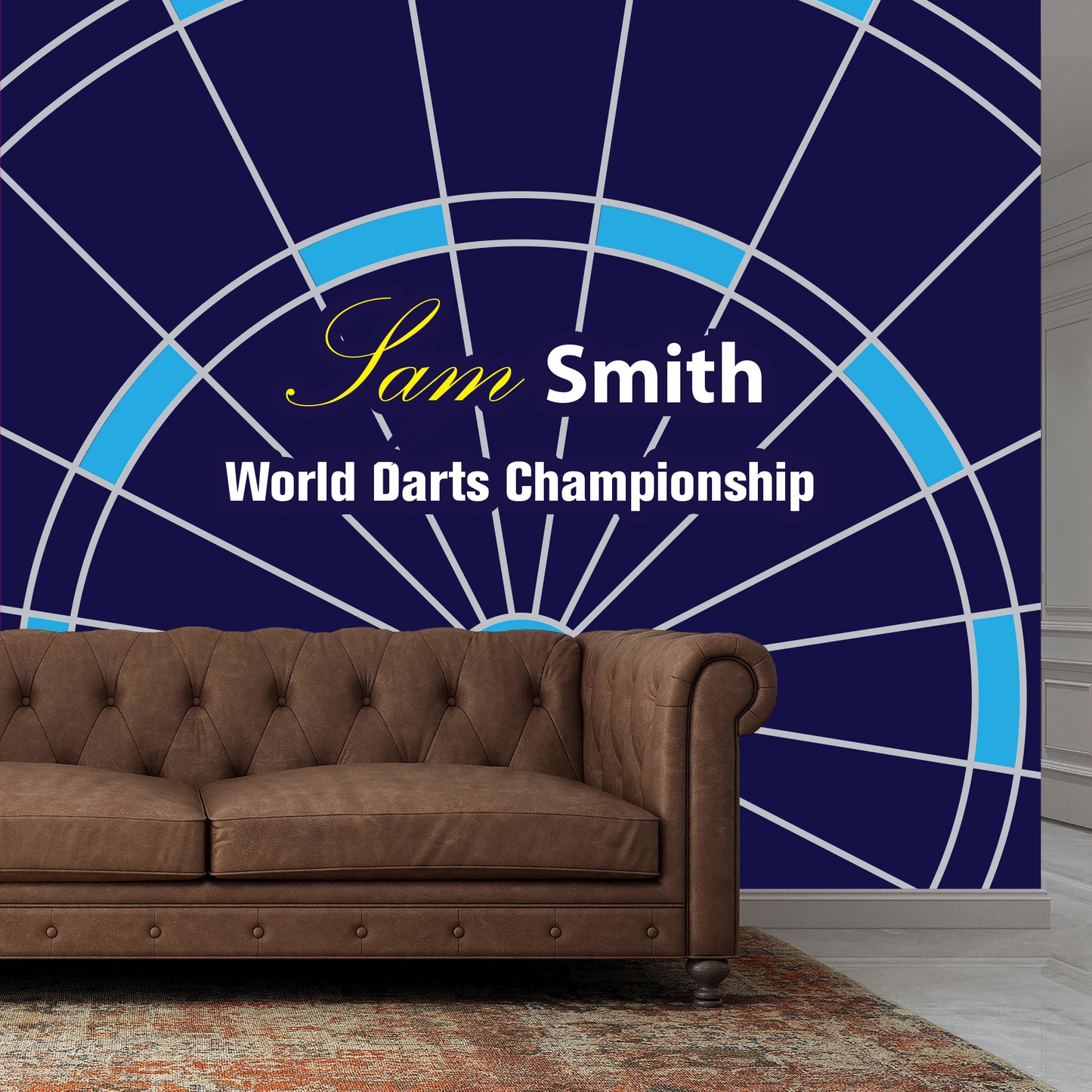 Darts Full Wall Mural - Personalised Name Wall Art