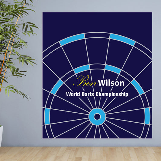 Darts Wall Sticker - Personalised Name Decal Wall Art