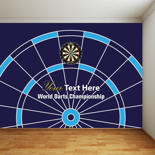 Darts Full Wall Mural - Personalised Name Wall Art