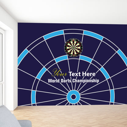 Darts Full Wall Mural - Personalised Name Wall Art