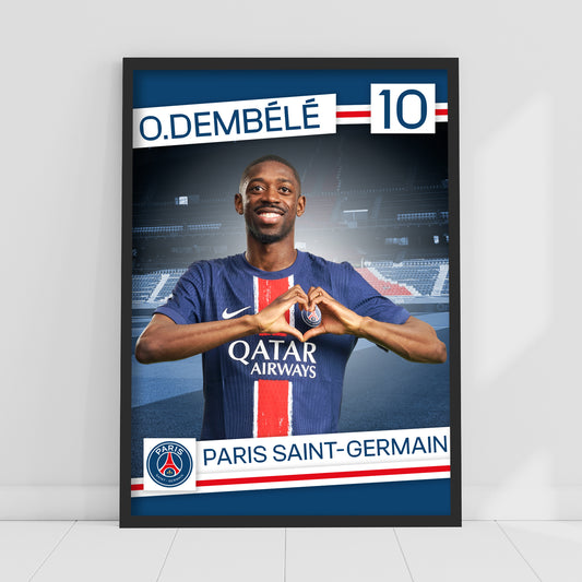 Paris Saint-Germain F.C. Print - Dembele 24-25 PSG Player