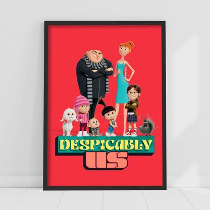 Despicable Me 4 Print - Despicably Us Family Poster Art