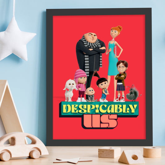 Despicable Me 4 Print - Despicably Us Family Poster Art