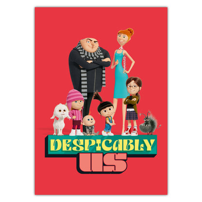 Despicable Me 4 Print - Despicably Us Family Poster Art