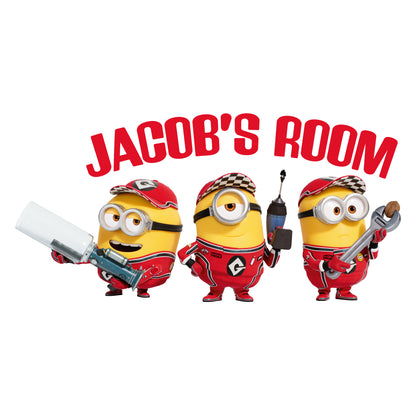 Despicable Me 4 - Minions GruCrew Personalised Wall Sticker