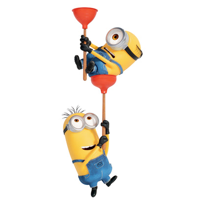 Despicable Me 4 - Minions Hanging on Plungers Wall Sticker