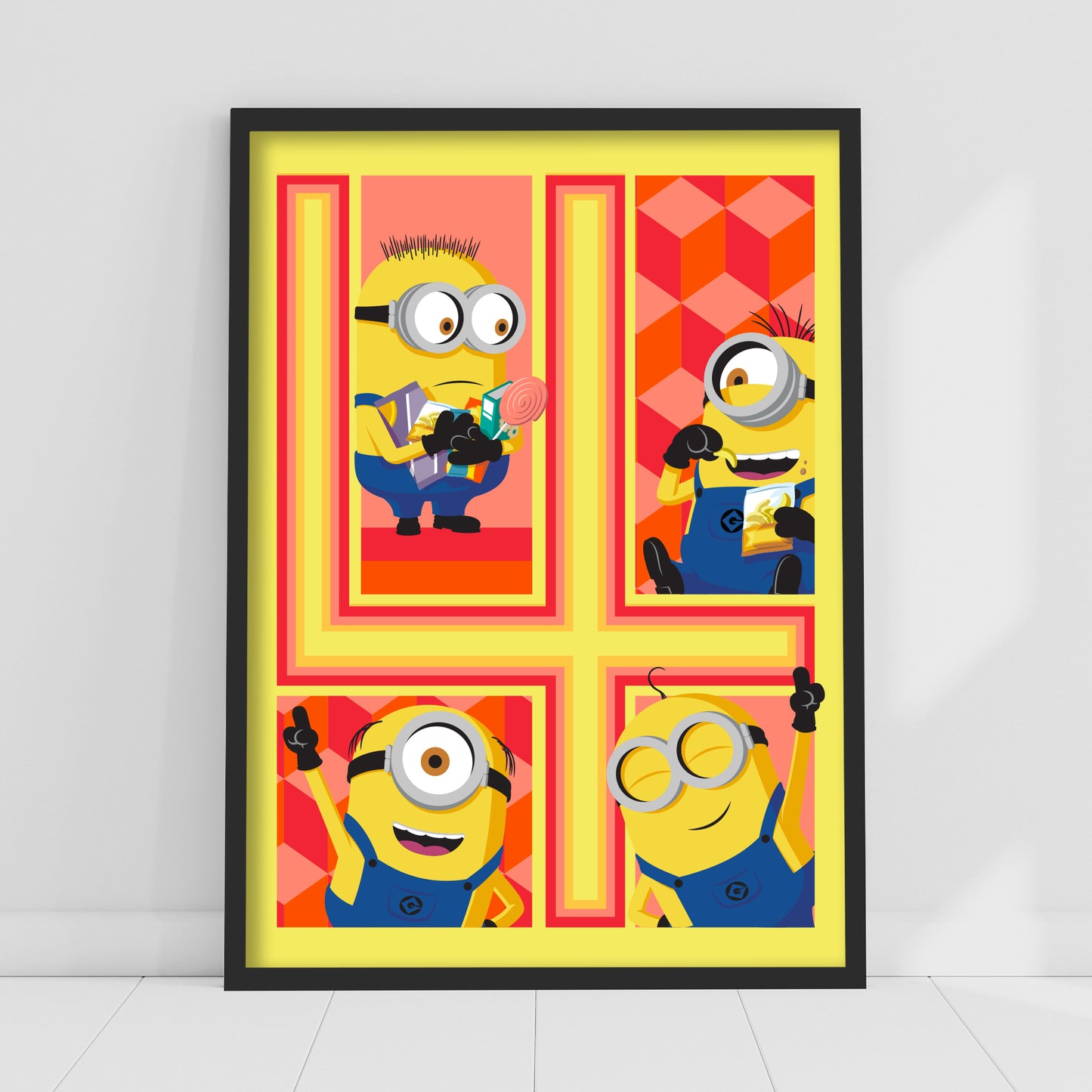 Despicable Me 4 Print - Yellow Minions Poster Art