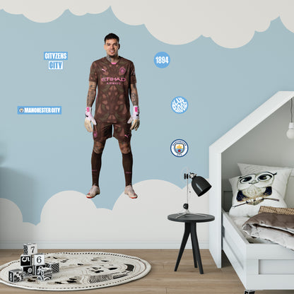 Manchester City FC - Ederson 24/25 Player Wall Sticker + Decal Set