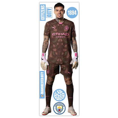 Manchester City FC - Ederson 24/25 Player Wall Sticker + Decal Set