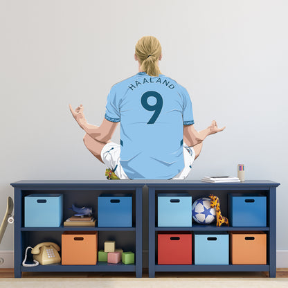 Official Manchester City - Erling Haaland 24-25 Illustration Wall Sticker