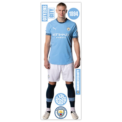 Manchester City FC - Erling Haaland 24/25 Player Wall Sticker + Decal Set