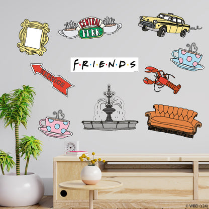 Friends Wall Sticker - Friends Icons Set Decal Wall Art