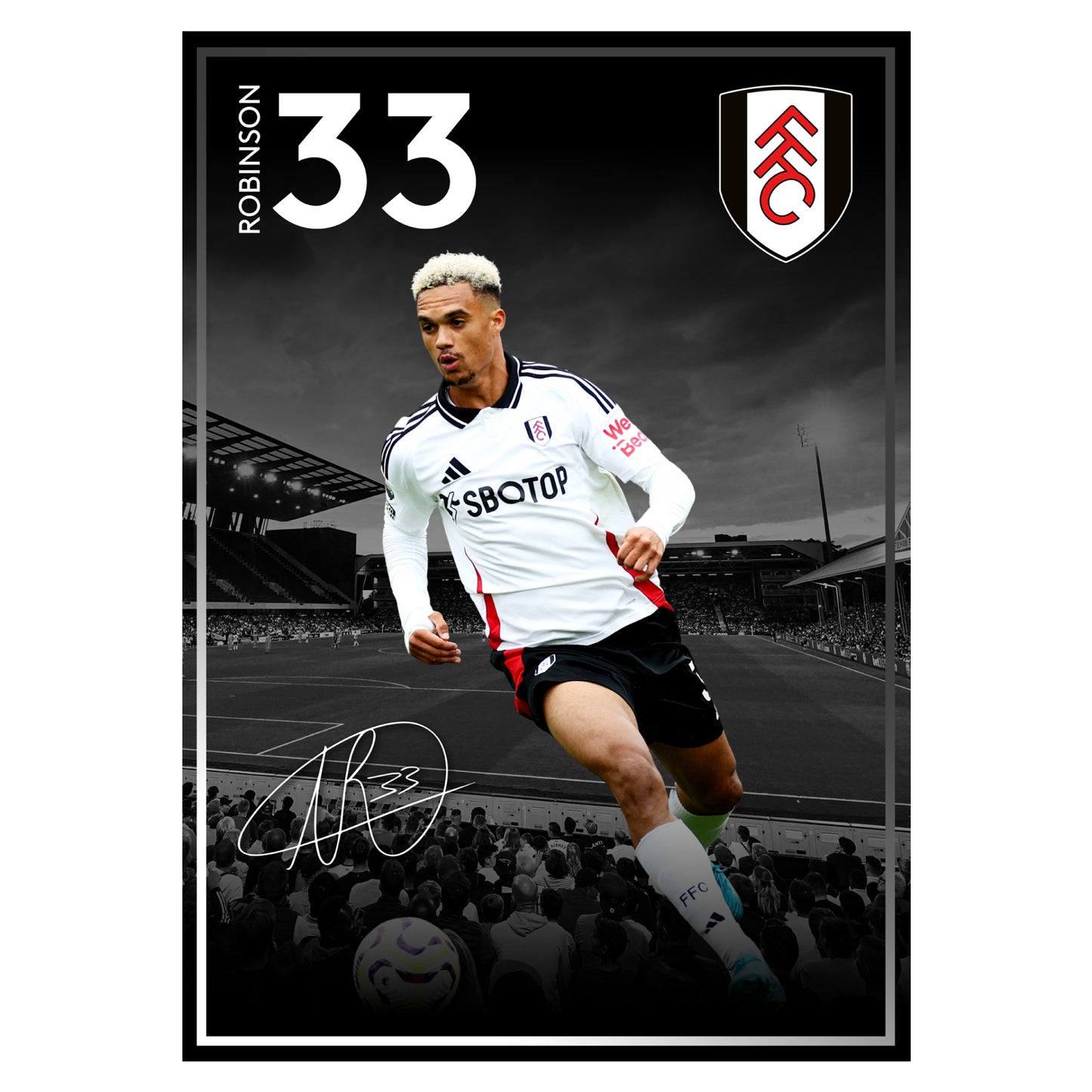 Fulham FC Print - Robinson 24/25 Player Poster