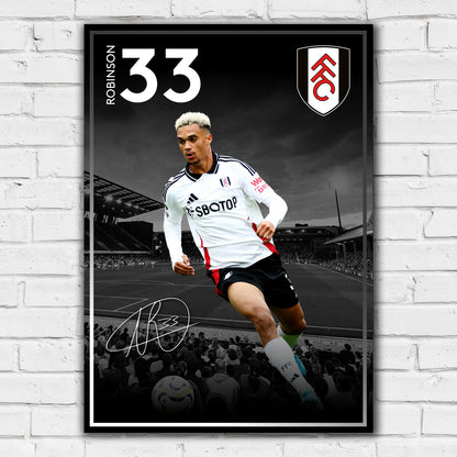 Fulham FC Print - Robinson 24/25 Player Poster