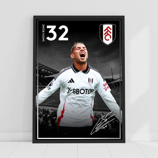 Fulham FC Print - Smith Rowe 24/25 Player Poster