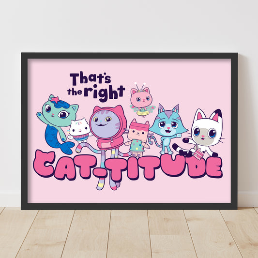 Gabby's Dollhouse Print - Catitude Poster Kids Wall Art