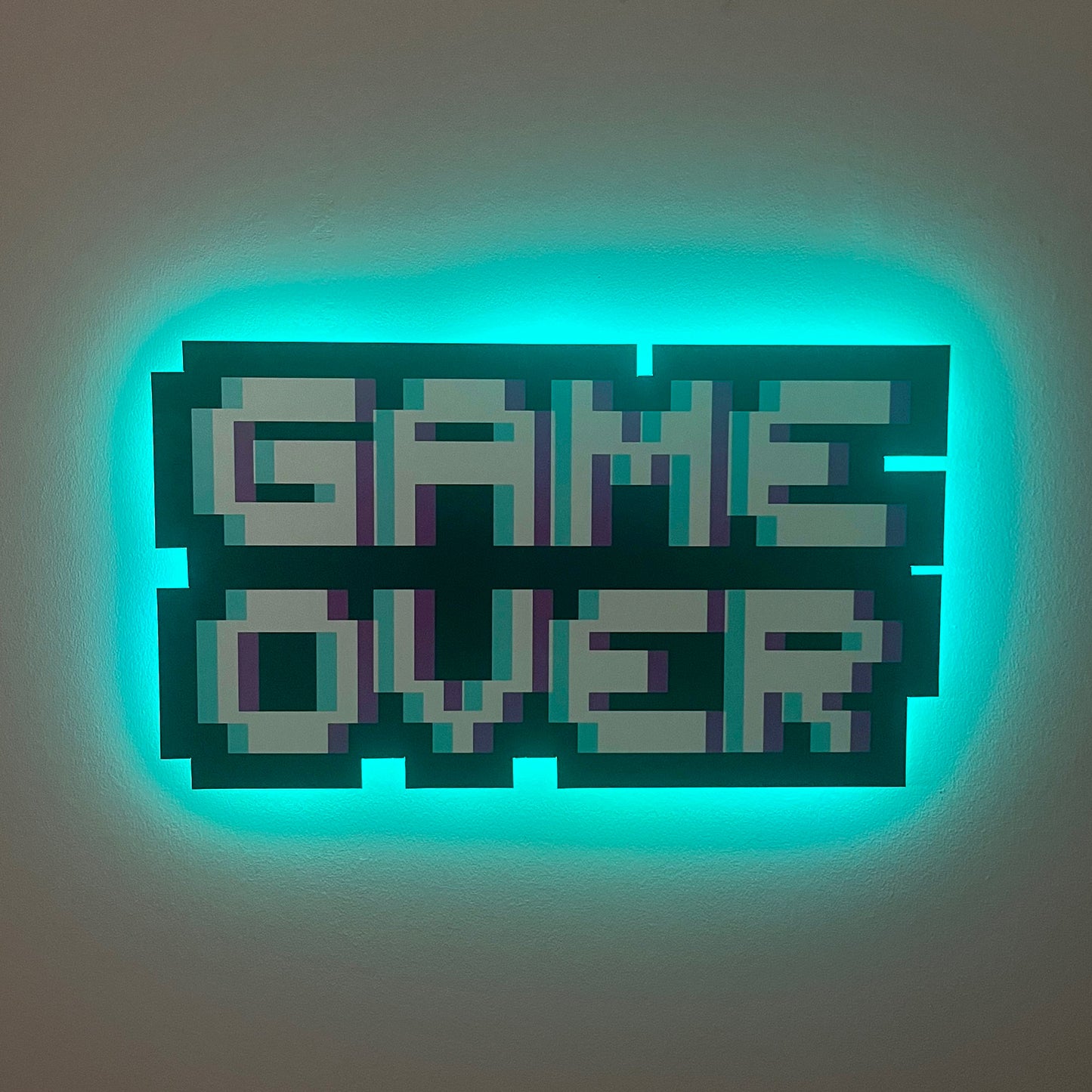 Game Over Gaming LED Backlit Wallpop