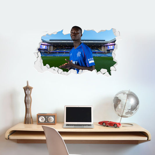 Rangers F.C Mohamed Diomande 24/25 Broken Wall Sticker