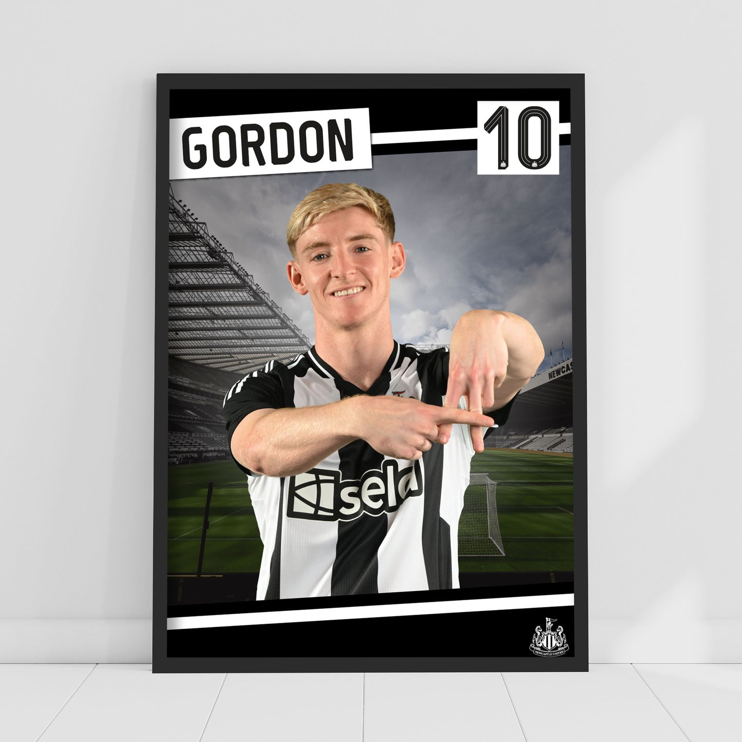 Newcastle United FC Print - Gordon Poster Football Wall Art