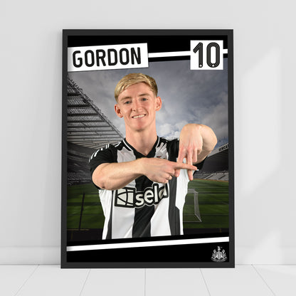 Newcastle United FC Print - Gordon Poster Football Wall Art