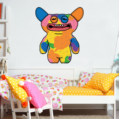 Fuggler Wall Sticker - Grin Grin Multicolour Decal Wall Art