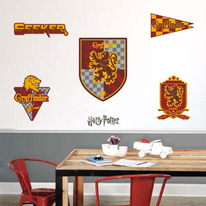 HARRY POTTER Wall Sticker – Gryffindor House Pride Decal Set Wizarding World Art