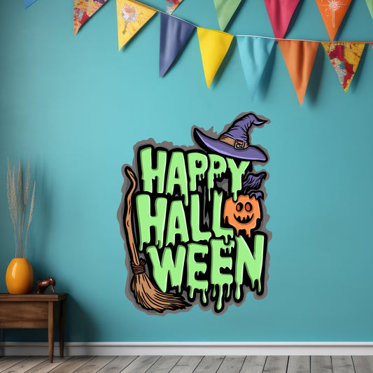 Halloween Wall Sticker - Happy Halloween Decal Wall Art