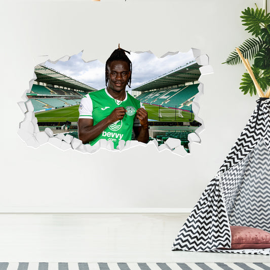 Hibernian F.C. Elie Youan 24-25 Broken Wall Sticker