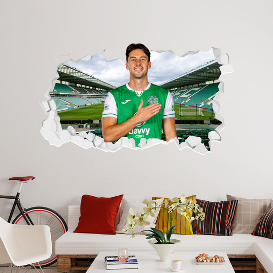 Hibernian F.C. Joe Newell 24-25 Broken Wall Sticker