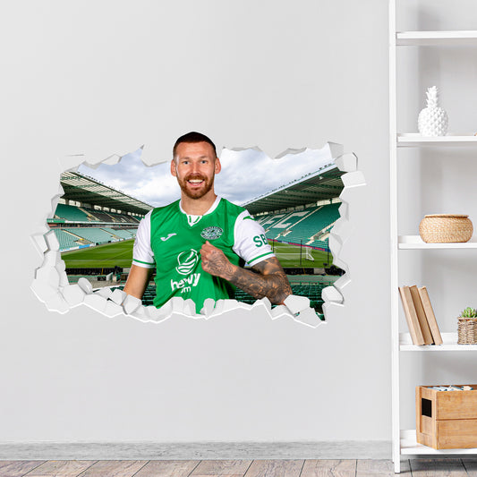 Hibernian F.C. Martin Boyle 24-25 Broken Wall Sticker