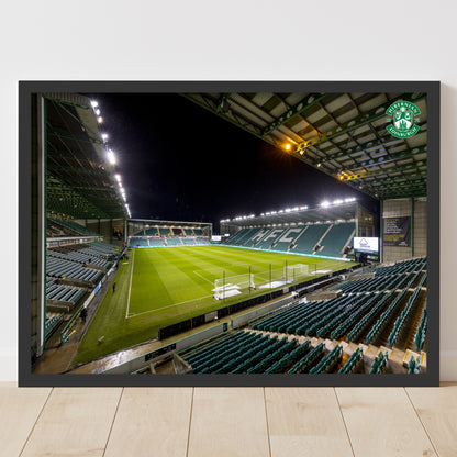 Hibernian FC Print - Stadium Night Time Poster Football Wall Art