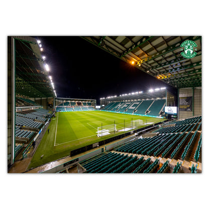 Hibernian FC Print - Stadium Night Time Poster Football Wall Art