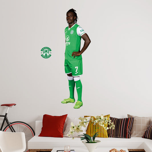 Hibernian F.C. Elie Youan 24-25 Player Wall Sticker