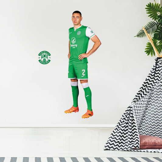 Hibernian F.C. Lewis Miller 24-25 Player Wall Sticker