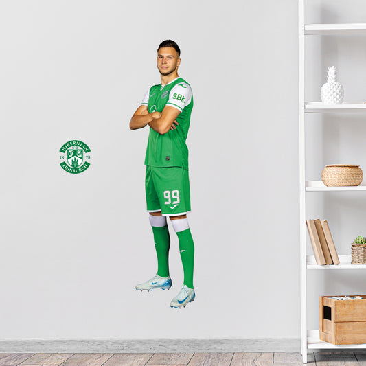 Hibernian F.C. Mykola Kukharevych 24-25 Player Wall Sticker