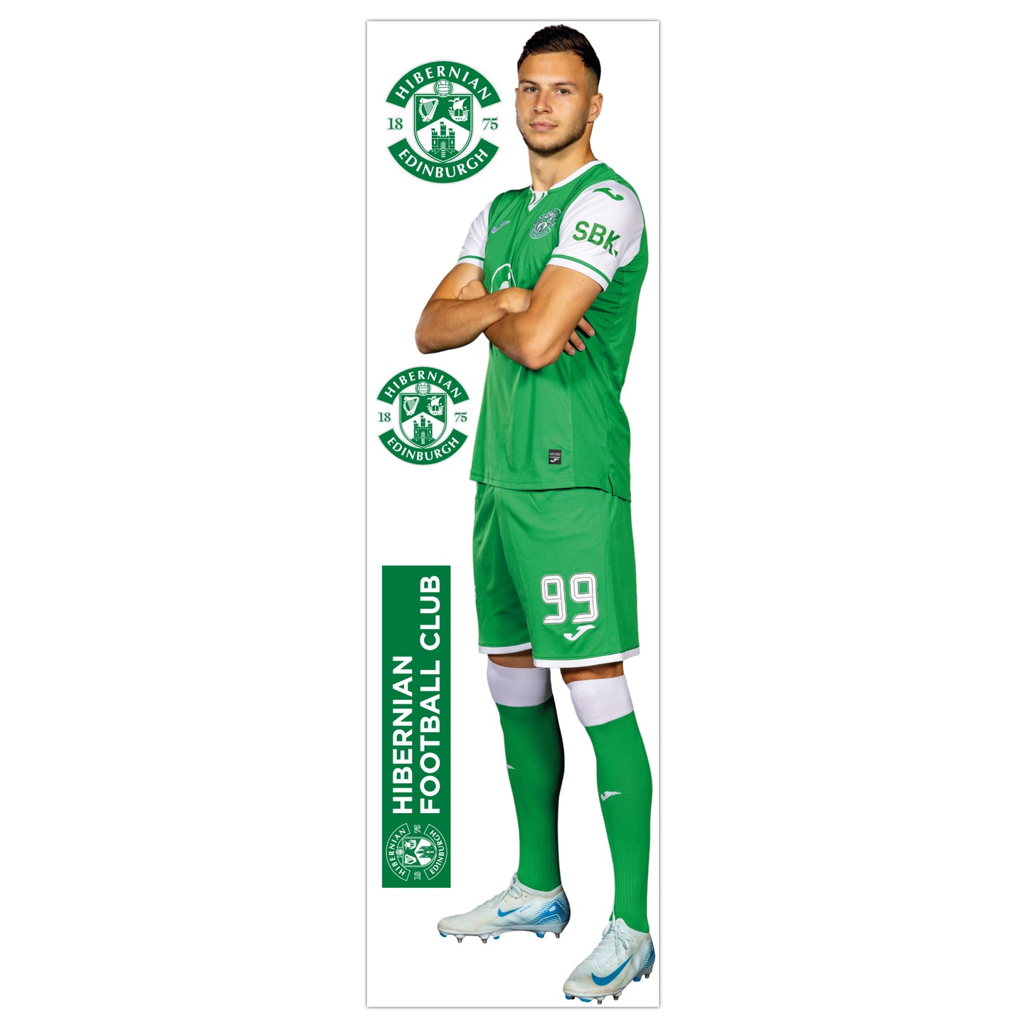 Hibernian F.C. Mykola Kukharevych 24-25 Player Wall Sticker