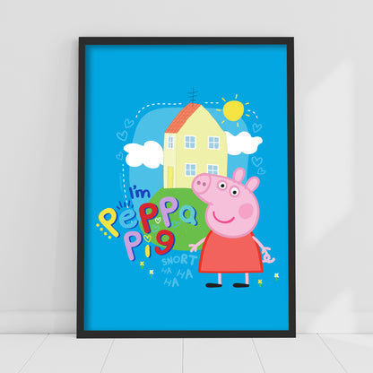 Peppa Pig Print - I'm Peppa Pig Poster Wall Art