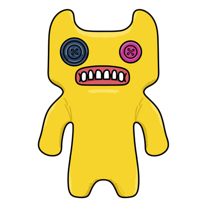 Fuggler Wall Sticker - Indecisive Monster Yellow Decal Wall Art